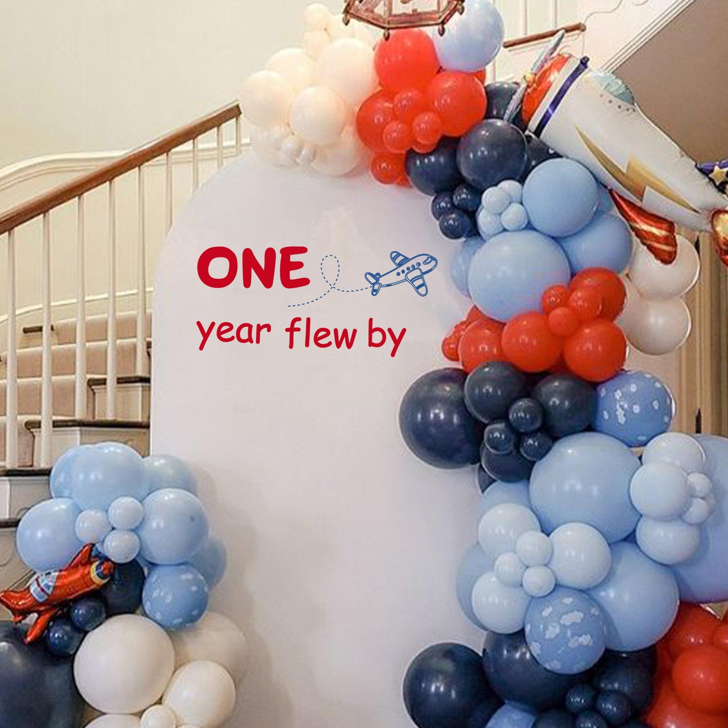 Airplane Decal for Party Balloon Arch
