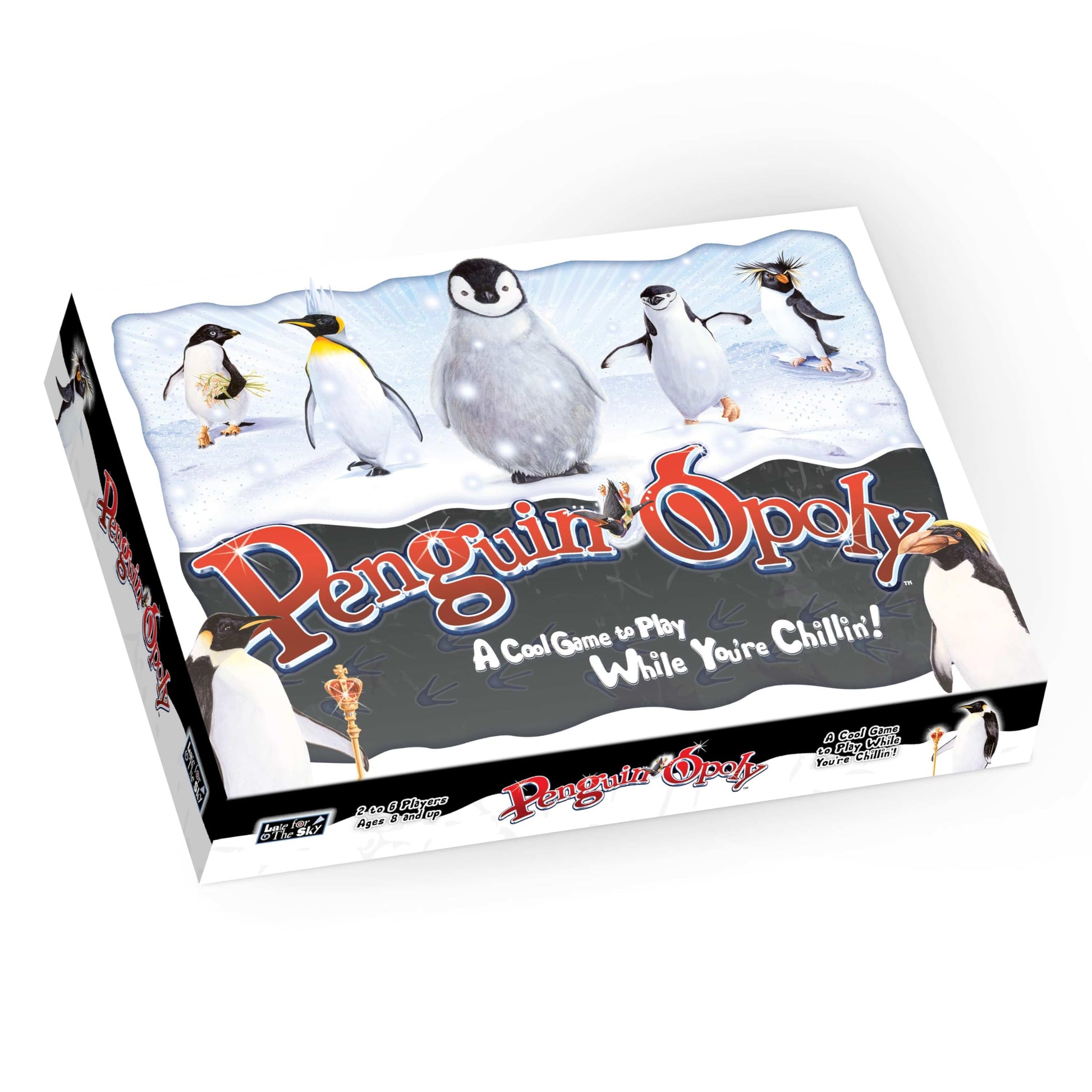 Late for The Sky Penguin-Opoly Family Board Game - Opoly-Style Penguin Theme, Educational Fun for Kids & Adults, 2-6 Players, Ages 8+, Collect