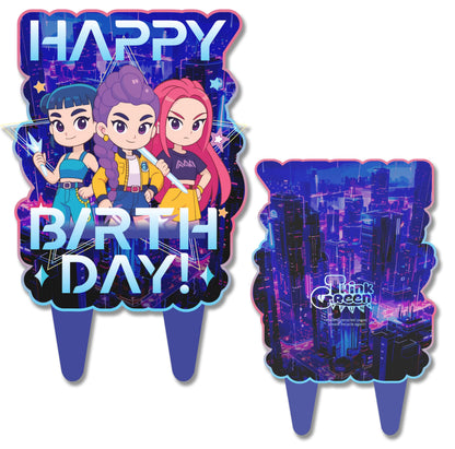 K-pop Anime Cake Topper Kids Girls Birthday Party Decor