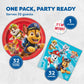 Paw Patrol Plates and Napkins 32-Pack - Birthday Decorations for Party
