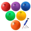 GSE 8.5" Inflatable Playground Balls Set with Pump, Kickball, Dodgeball