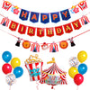 Pirese Carnival & Circus Birthday Party Decorations - Birthday Party Supplies | Banner & Balloons Decor for Kids