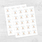 2"" Round Woodland Bear with Balloon Thank You Beary Much Favor Stickers (40 Labels)