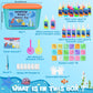 AKMADM Magic Water Elf Toy Kit for Kids - Aqua Fairy Water Gel Kit - 20 Colors*60ml Squishy Maker Set - 18 Shape Molds - Arts & Crafts Water Elf