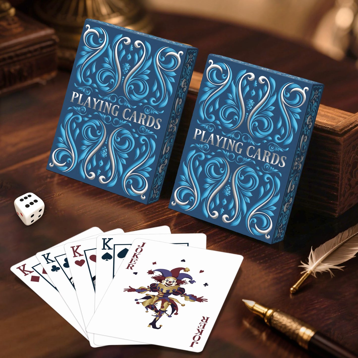 Playing Cards, Deck of Cards 2 Pack, Standard Playing Cards for Adult, Premium Poker Card Set, Deck of Playing Card for Blackjack, Euchre, Canasta
