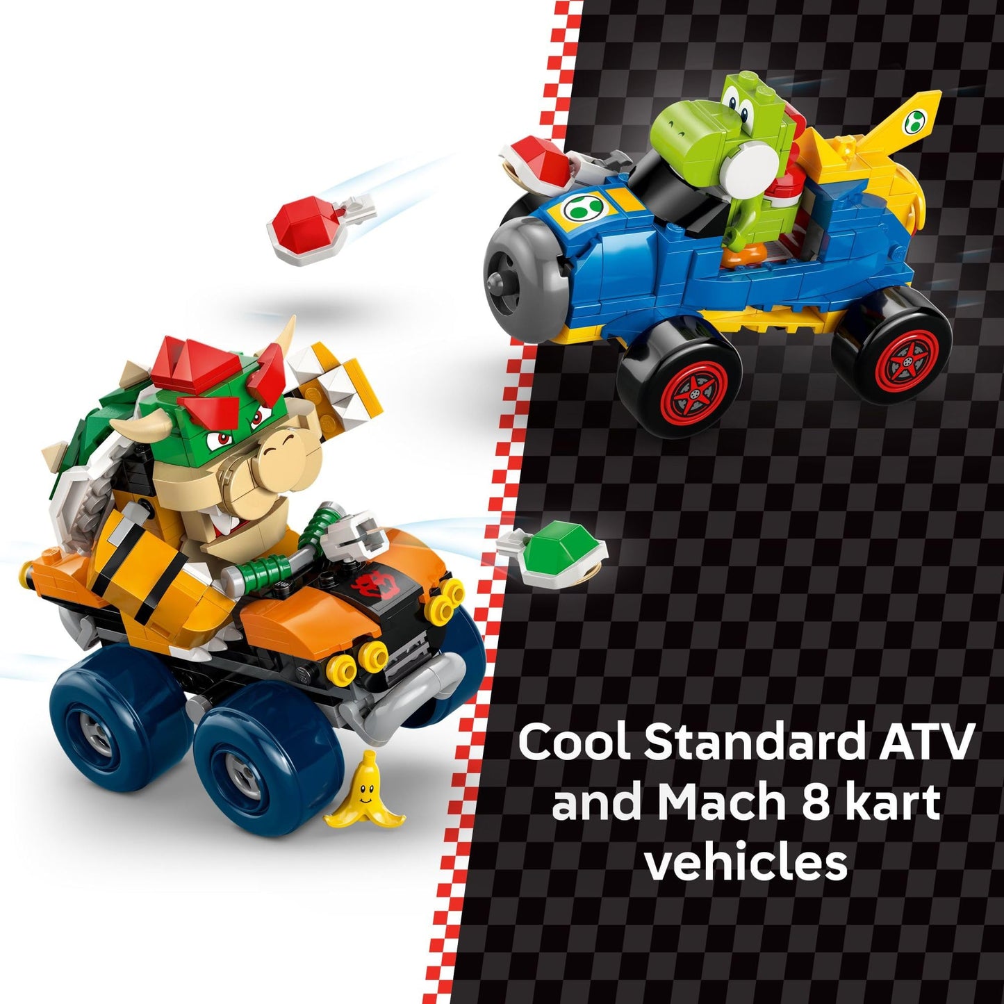 LEGO Super Mario: Mario Kart - Bowser’s Castle Building Toy for Kids - Pretend Play Set for Boys & Girls, Ages 9+ - Nintendo Gift Idea for Young