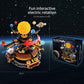 Solar System Orrery Building Set - Rotatable Planet Toys with 9 Planets & Rocket Sets, Compatible with Lego Space - Educational STEM Projects Science