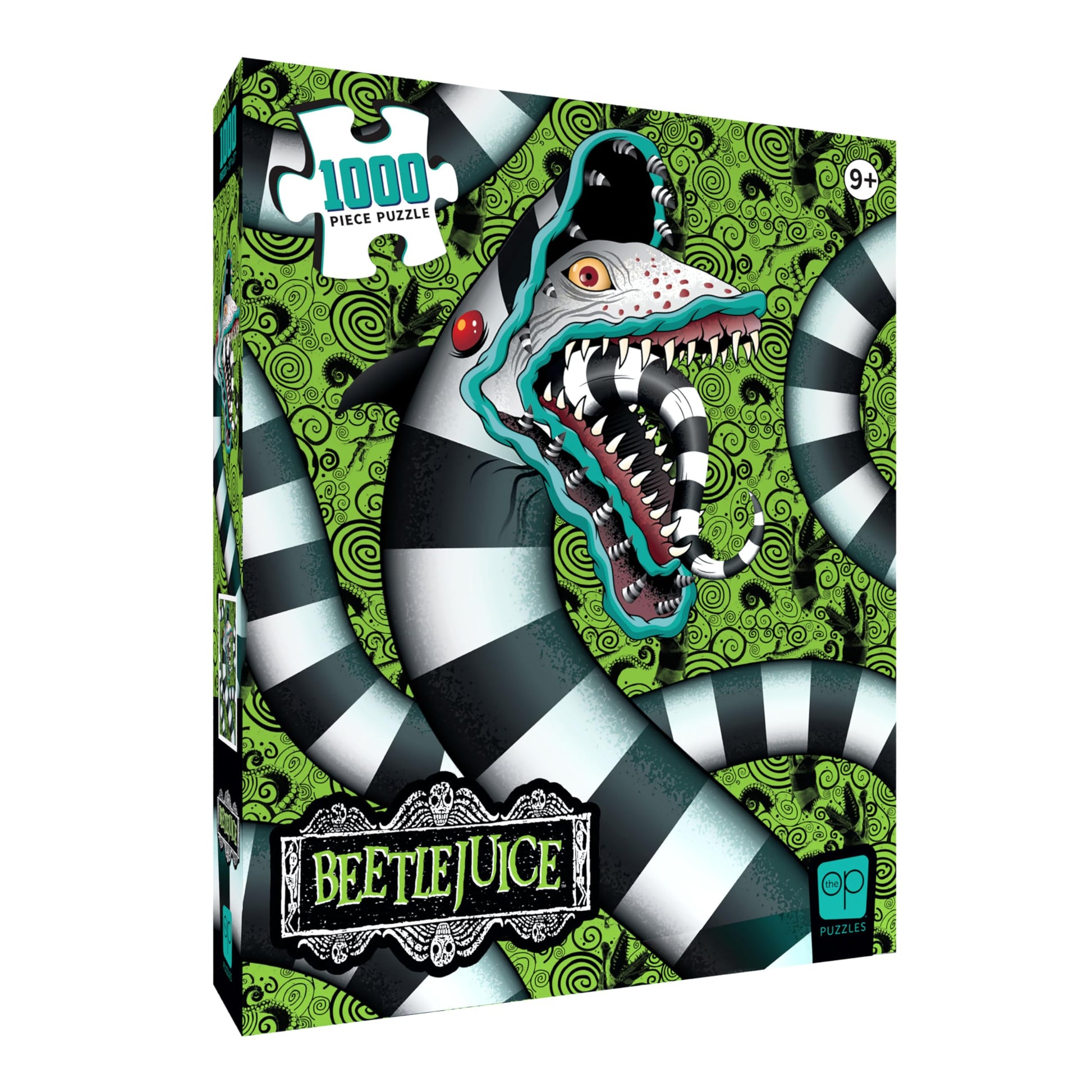 Beetlejuice Sandworm! 1,000 Piece Jigsaw Puzzle, Dimensions 19” x 27”, Featuring the Sandworm from Tim Burton’s Classic Film, Challenging and Engaging