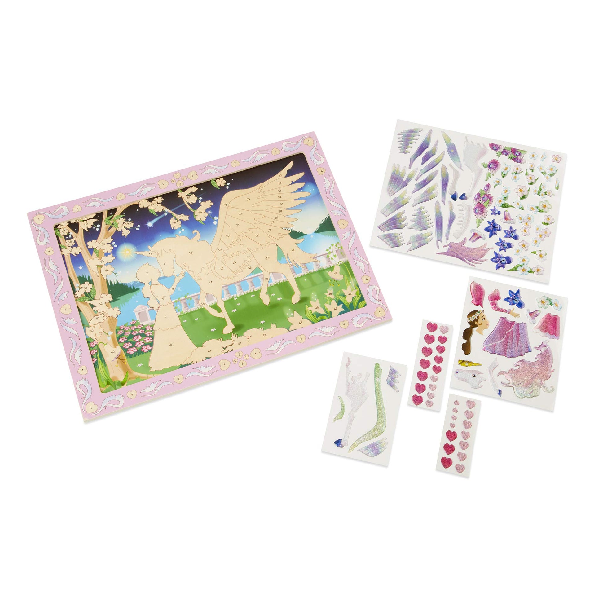 Peel & Press Sticker by Number - Mystical Unicorn