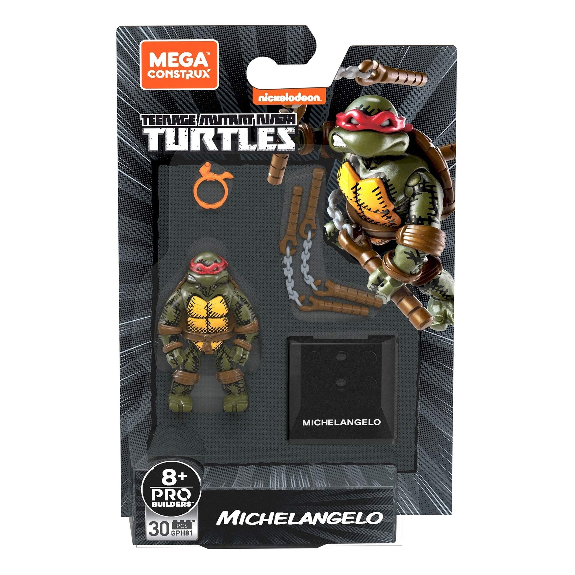 Mega Contrux Black Series TMNT Teenage Mutant Ninja Turtle Michelangelo