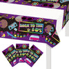 3 Pcs Back to The 80's Tablecloth Retro Radio 80s Party Table Covers for Throwback 80's/Funny 1980's/I Love 80s/Rock Punk Disco Hip Hop 80th Birthday
