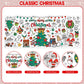 Litmitfu Giant Christmas Coloring Poster - Large Merry Christmas Coloring Tablecloth for Kids, Jumbo Xmas Paper Coloring Table Cloth Banner Activities