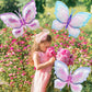 6 Pieces 39 Inches Butterfly Balloons - Large Gradient Butterflies Foil Mylar Balloons for Birthdays, Garden, Spring Decorations, Butterfly-Themed