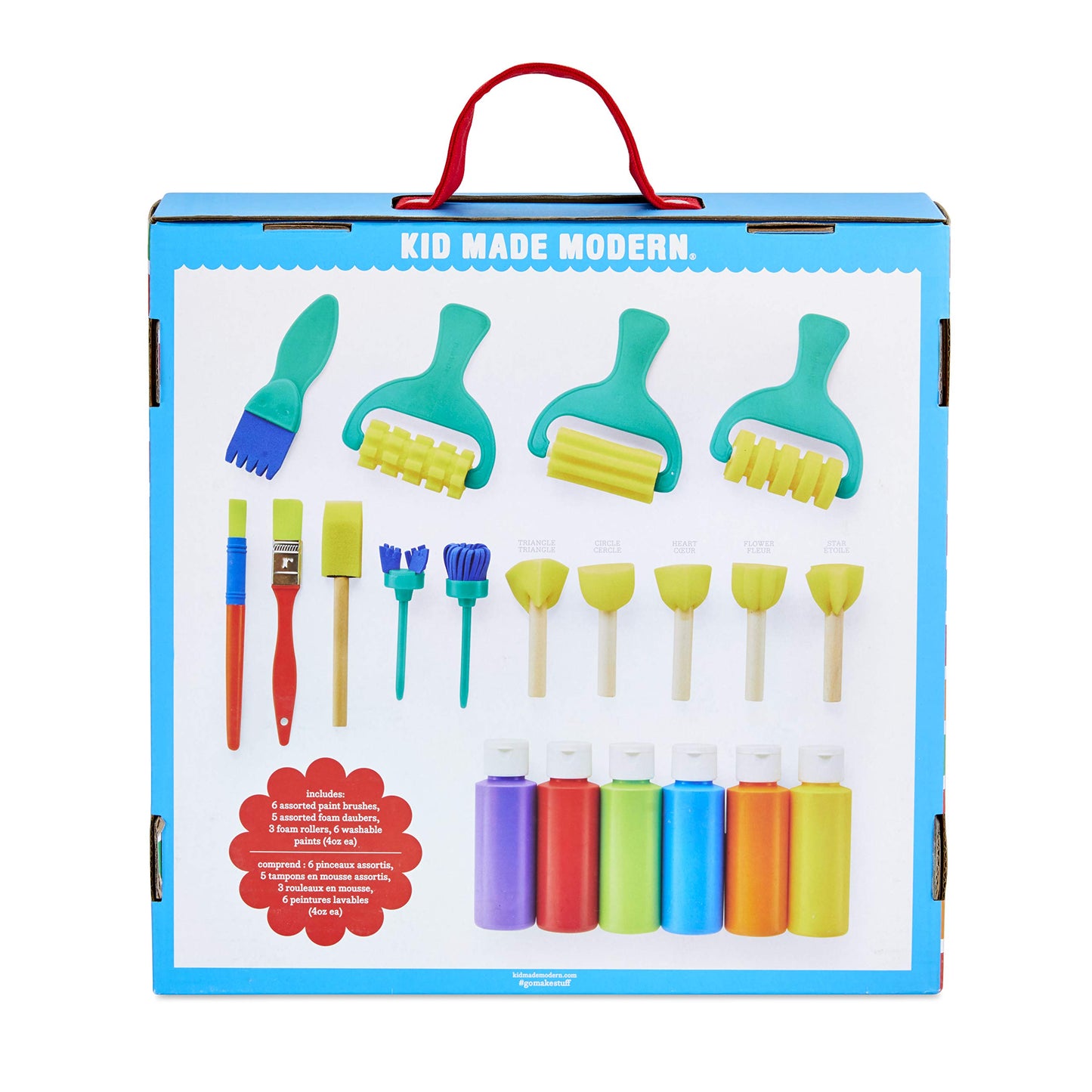 Kid Made Modern My First Painting Collection - Kids Paint Set Ages 3 4 5 6 7 8+ - Non Toxic Painting Supplies Kits & Washable Paints - Fun Paint