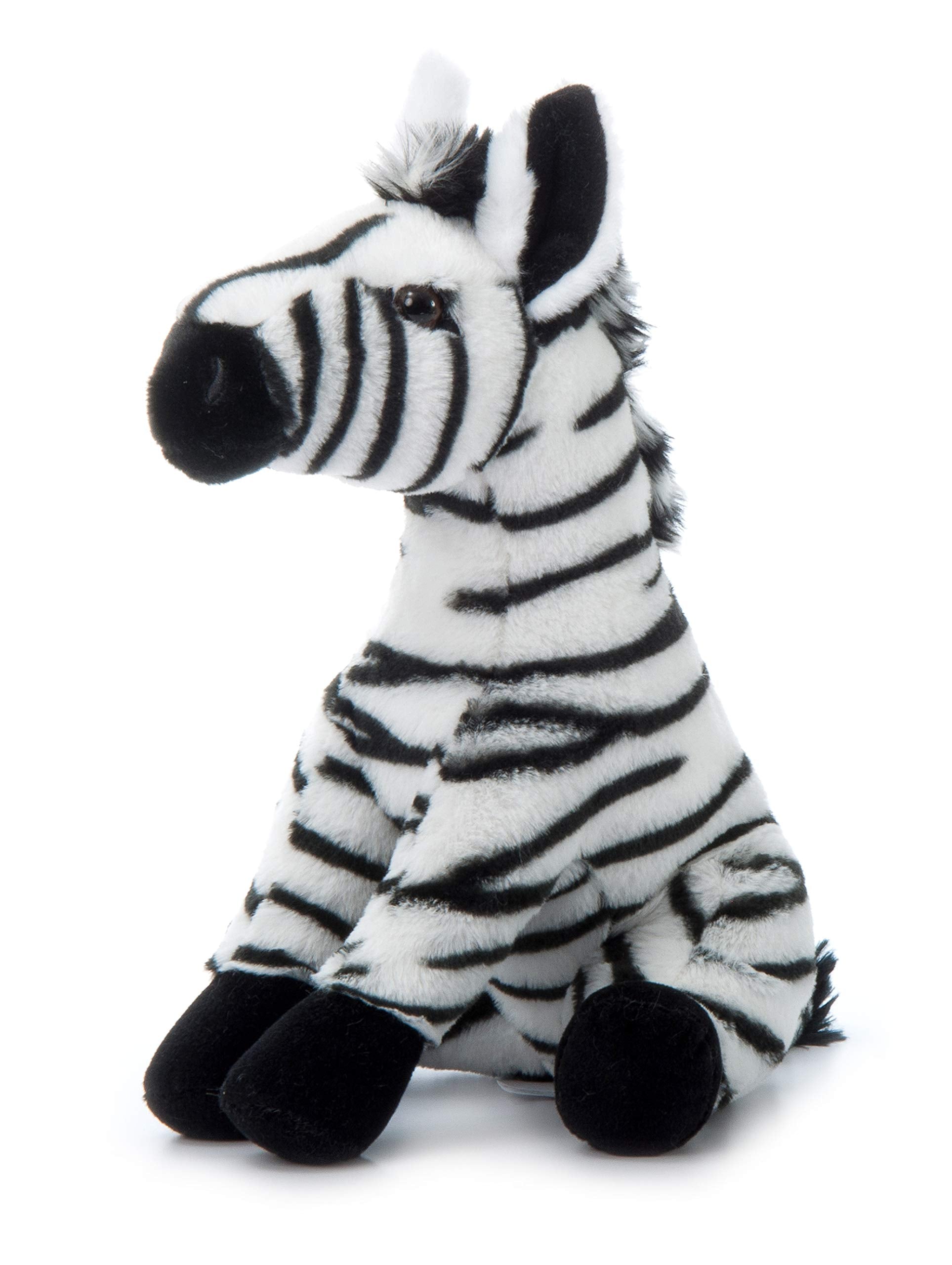 The Petting Zoo Zebra Stuffed Animal, Gifts for Kids, Wild Onez Zoo Animals, Zebra Plush Toy 12 inches