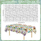 Litmitfu Dinosaur Coloring Tablecloth for Kids - Giant Dino Paper Activity Table Cover, Jumbo Animal Dino World Coloring Games Poster Crafts