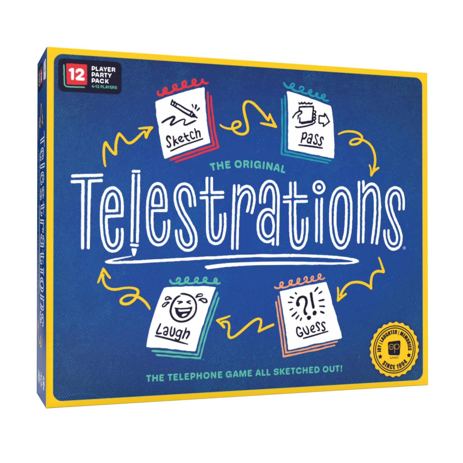 Telestrations 12 Player 2nd Edition Board Game, Award Winning Hilarious and Unpredictable Must Have Party Game with a New Look, Sketch What Your Read