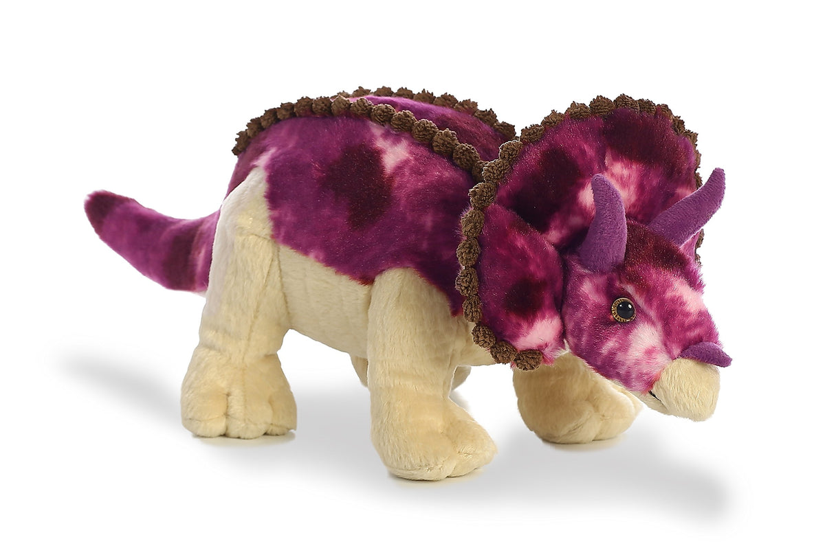 Aurora Dinos & Dragons 13.5" Triceratops Ferocious Stuffed Animal