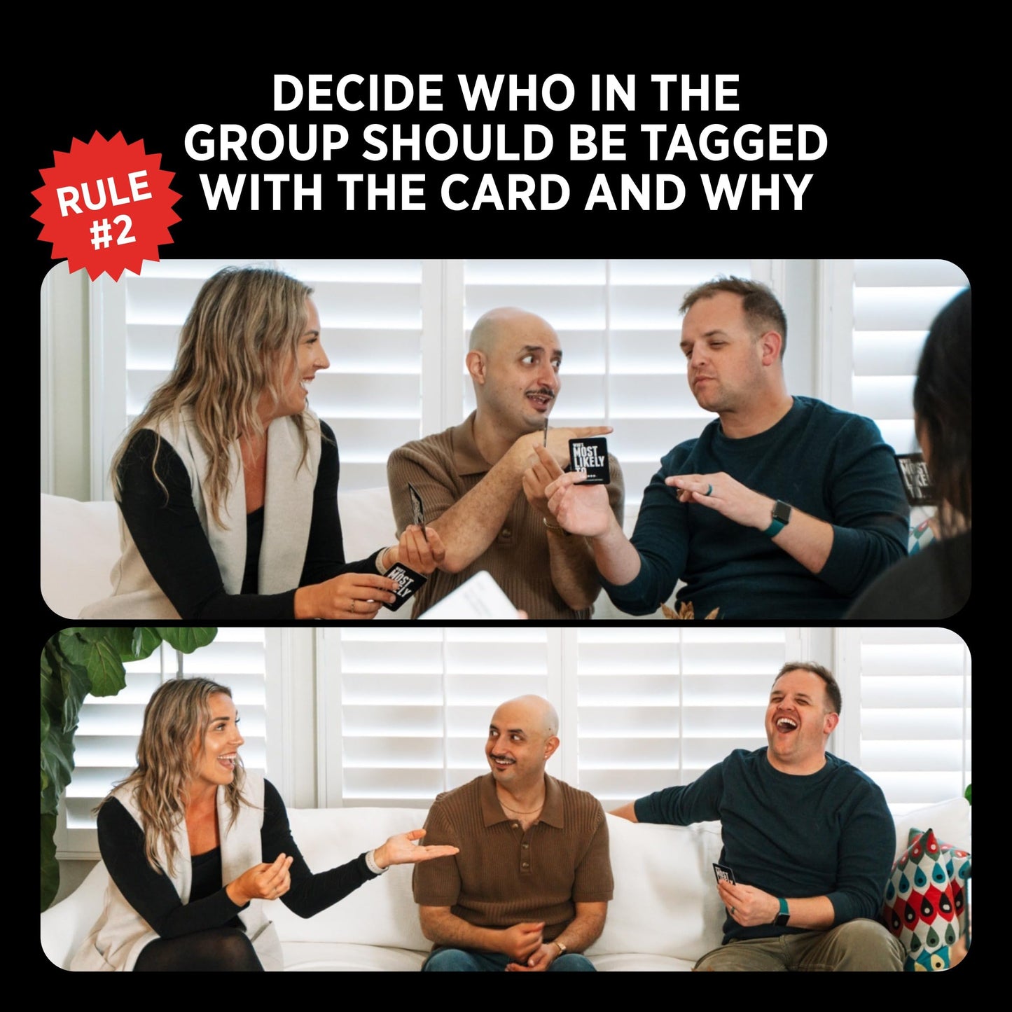 DSS Games Who's Most Likely to...Kinda Clean Family Edition [A Party Game | Great for Adults & Teens | Game Nights & Big Groups]