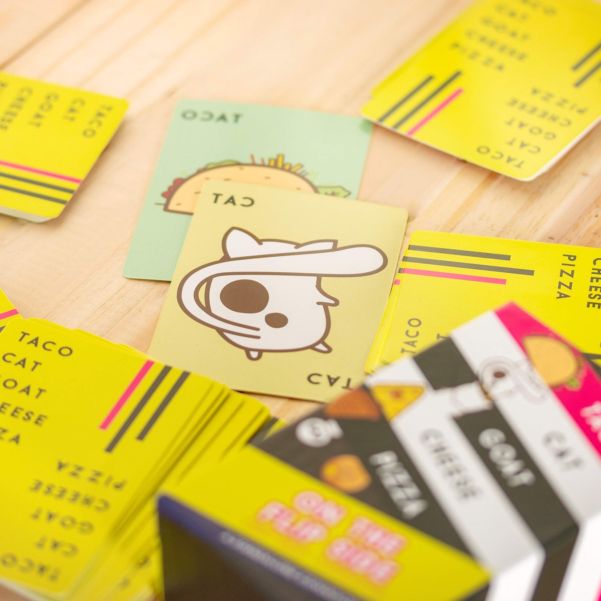 Taco Cat Goat Cheese Pizza On The Flip Side Entertaining Standalone Expansion Game for Family Game Night | Easy to Play 15 Minute Rounds | Fun