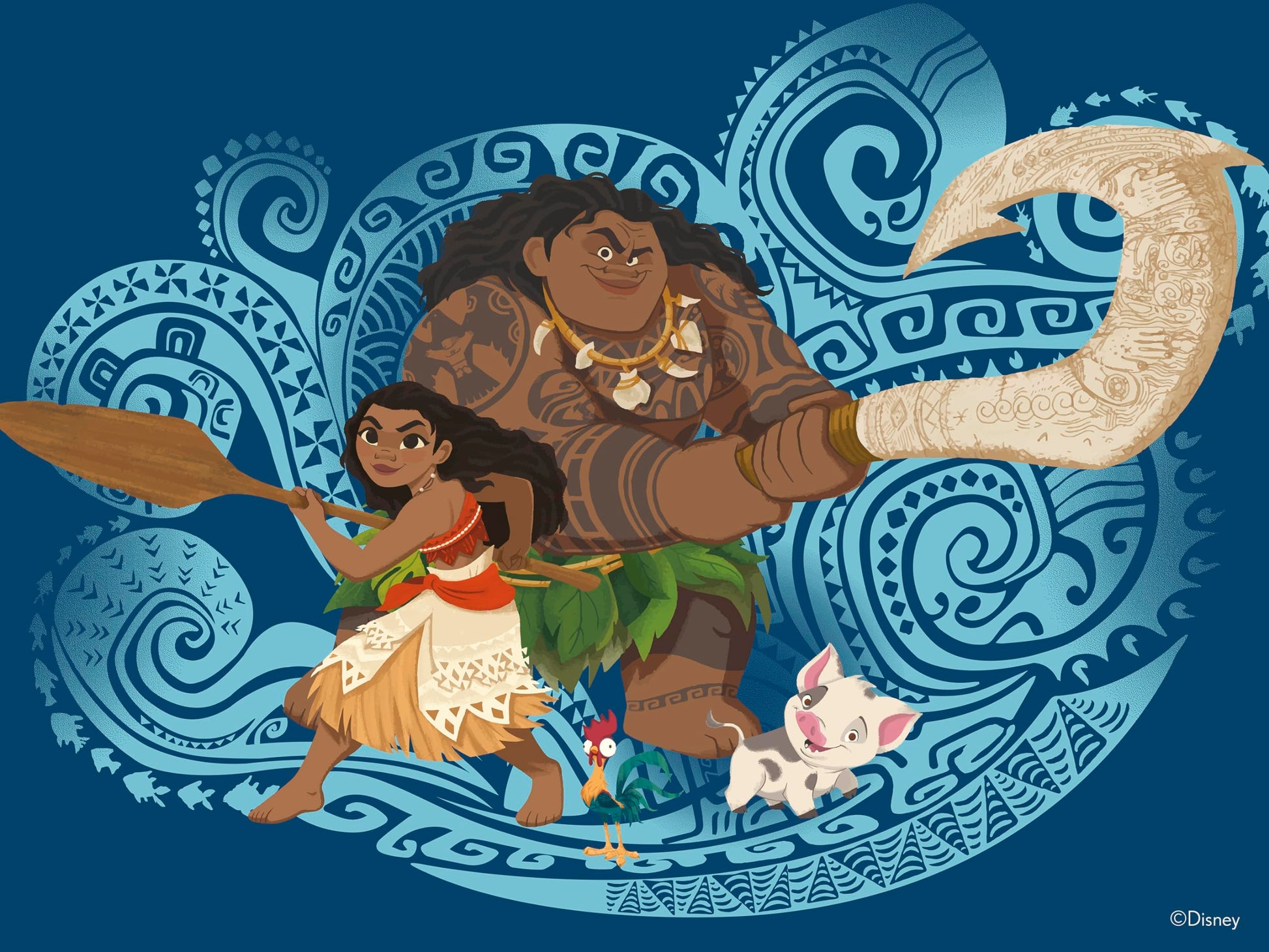 Ceaco - Disney Moana and Maui - 300 Large Piece Jigsaw Puzzle for Adults
