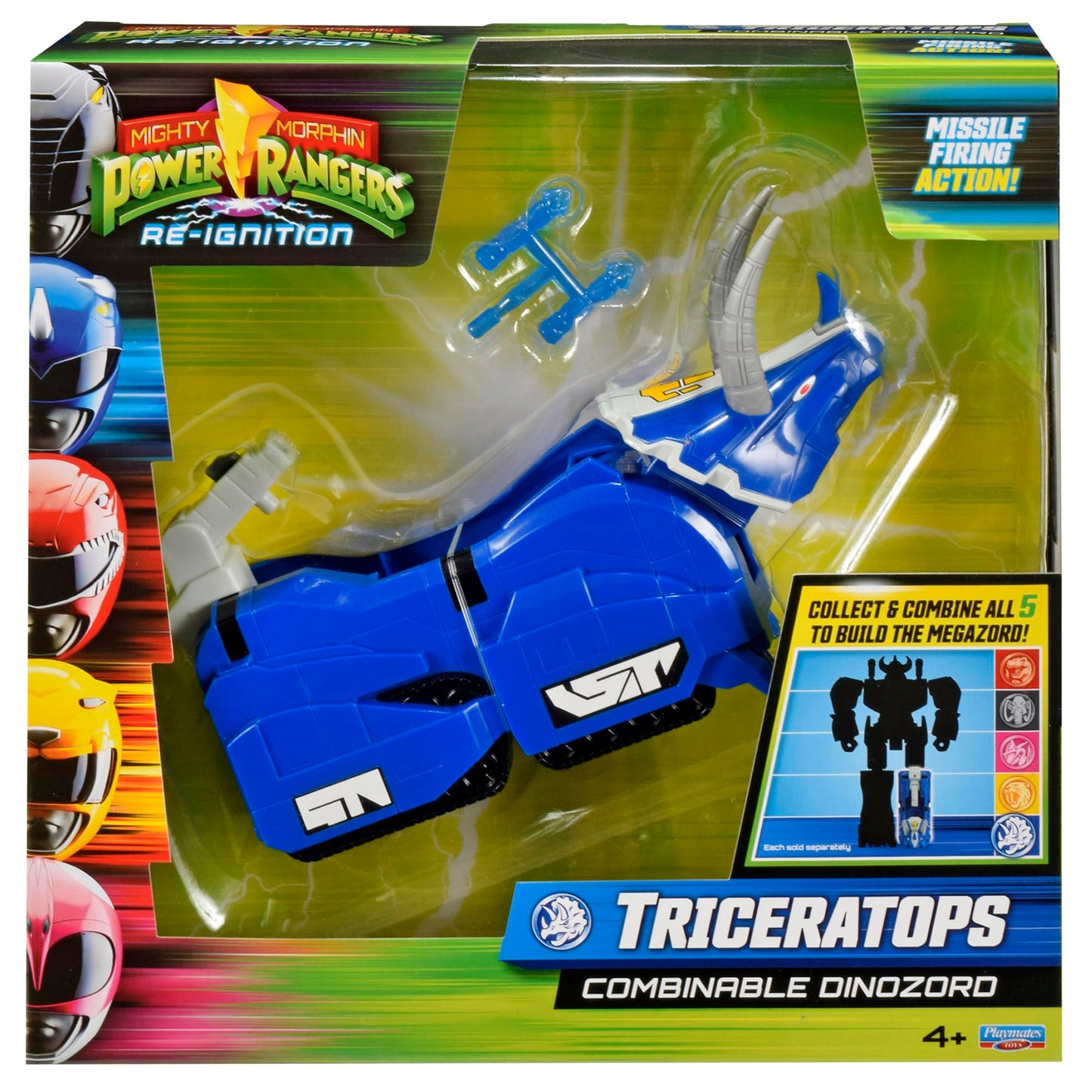 Power Rangers Re-Ignition 6 Inch Action Figure Combinable Megazord - Triceratops