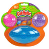 Nickelodeon Gak Splat 2 Balls + 1 Football Sport Ball 3-Pack Bundle, Throw, Catch, Play!