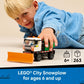 LEGO City Snowplow Truck Building Toy for Kids - Pretend Play Vehicle for Boys & Girls, Ages 5+ - Toy Truck W/Movable Plow & Driver Minifigure - Gift