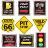 Huray Rayho Race Car Birthday Party Supplies Checkered Flags Racing Happy Birthday Party Signs Cutouts Cars Birthday Party Supplies Let's Go Racing