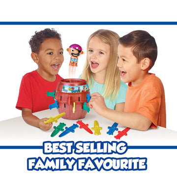 TOMY Pop Up Pirate Board Game - Family and Preschool Kids Games for Family Game Night - Winter Break Activities- Girls and Boys Games - 2-4 Players