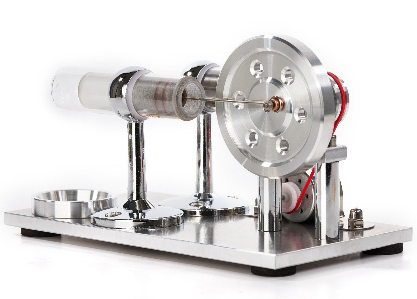 Sunnytech Hot Air Stirling Engine Motor Model Educational Toy Electricity Generator Colorful LED (SC001)