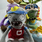 JHESAO 3 PCS Plants and Zombies Plush Zombies Sets Toy Sport Zombie, 1 2 Stuffed Soft RA Purple Zombie Doll, PVZ Plushies Figure Doll New