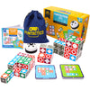 BWMB GROUP XXL Funtactics Wooden Matching Game Puzzle 3.0 Games, Pattern Block Match Puzzles Building Cubes with Bell for Kids and Adults Toys Board