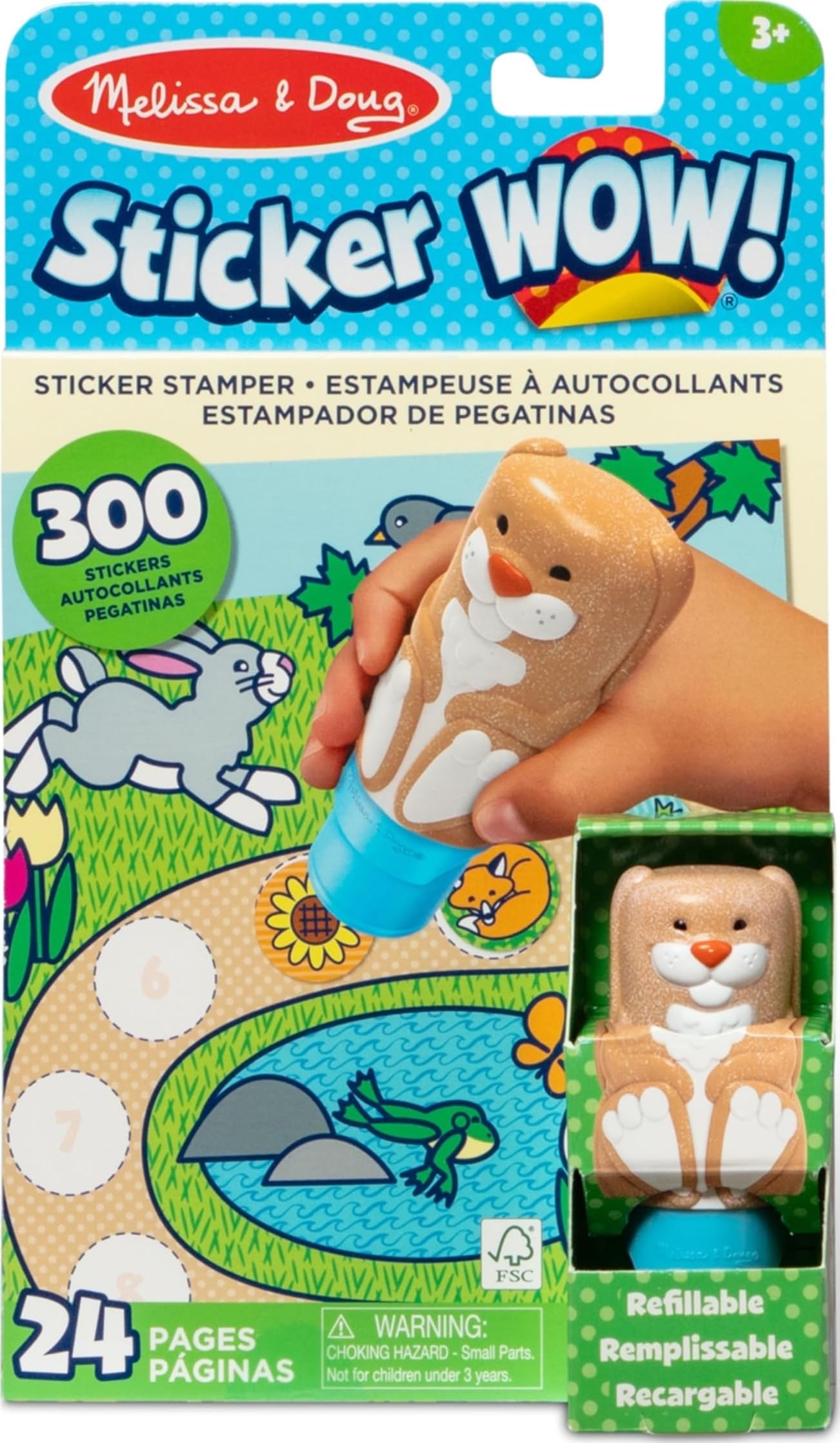 Melissa & Doug Bunny Sticker Activity Pad & Stamper Book, 1 EA