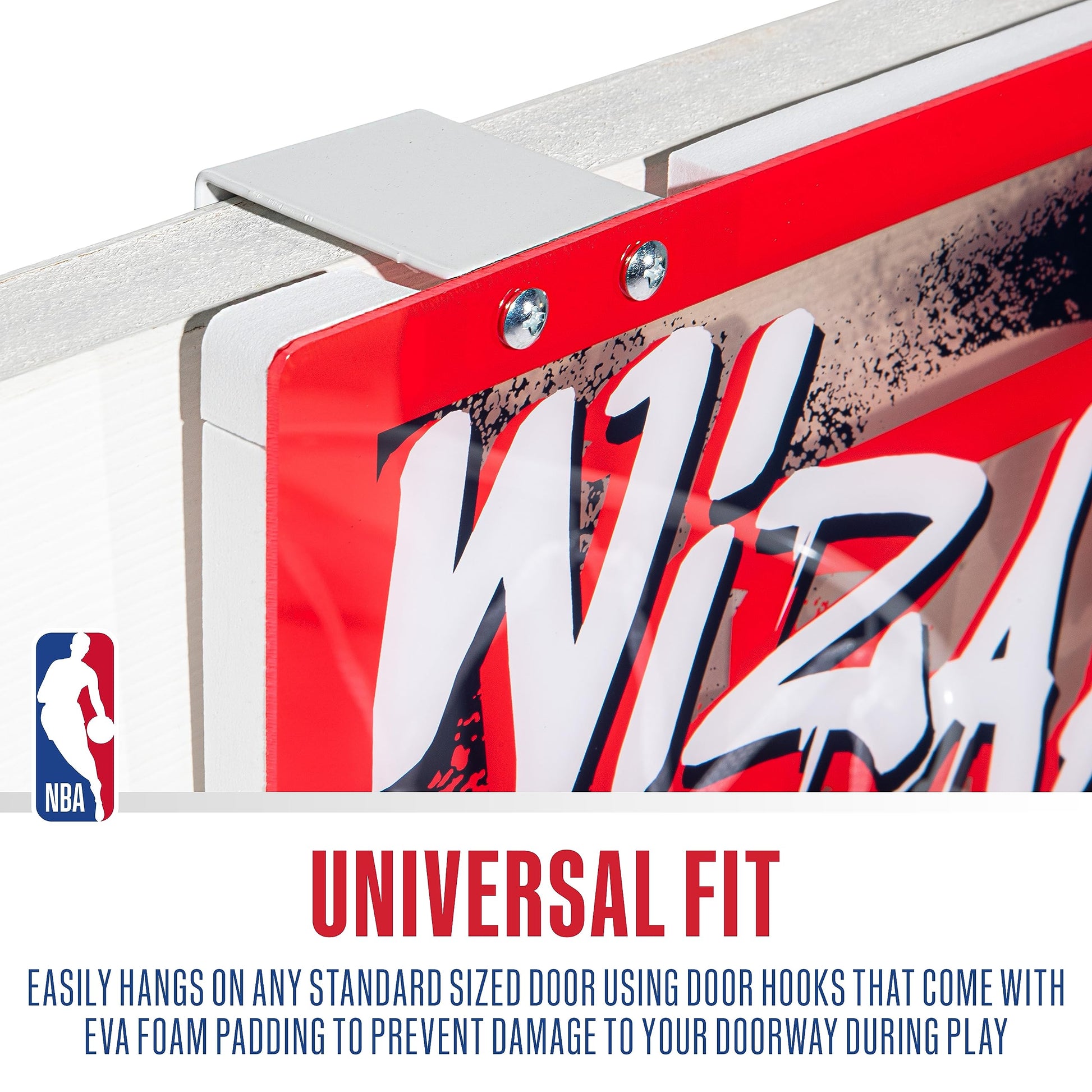 Franklin Sports NBA Over the Door Basketball Hoop - Washington Wizards