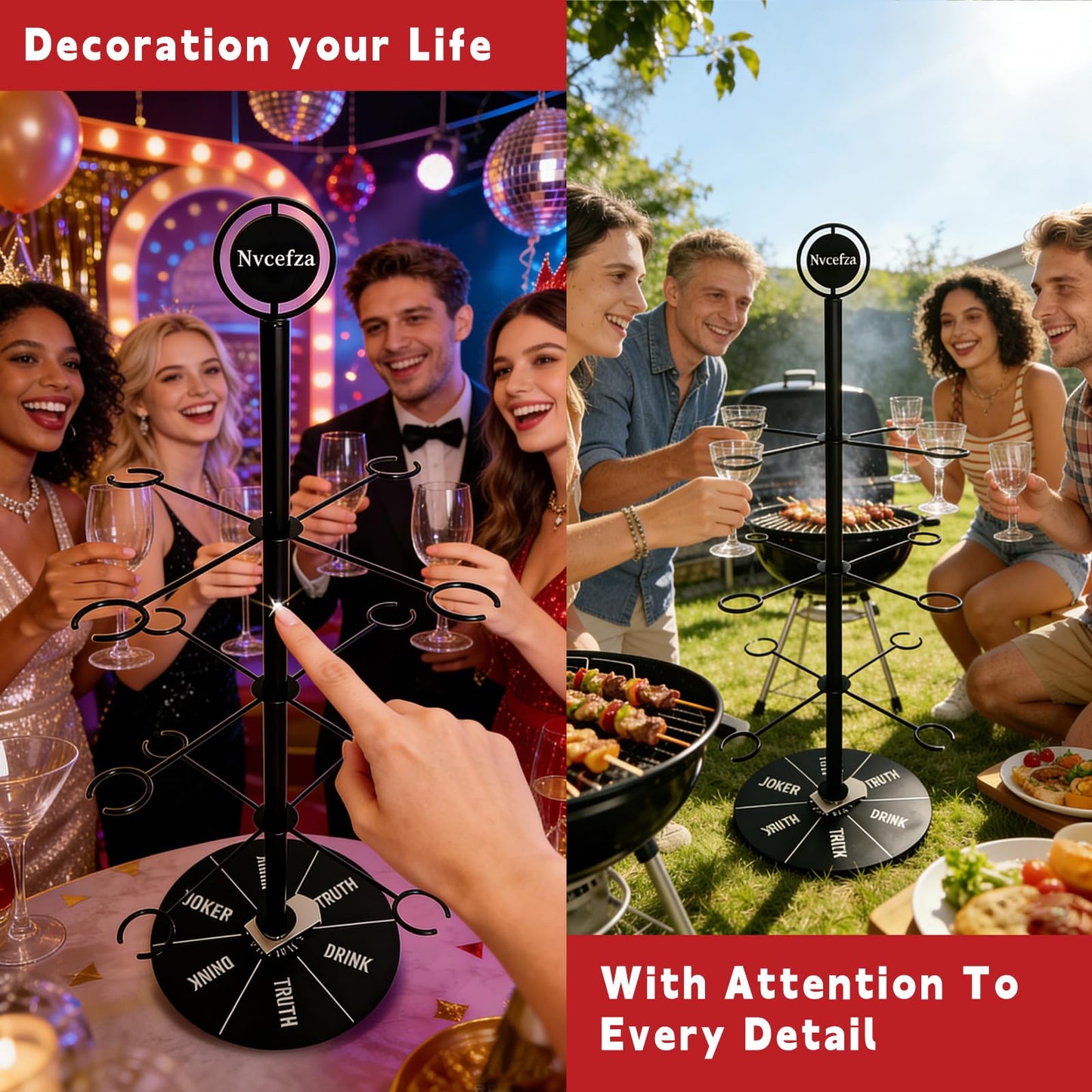 Nvcefza Metal Cocktail Tree Stand Heavy Duty 3 Tier Tree Drink Tower with 12 Holders for Champagne Martini Cup Fun Party Drinking for Party Holiday