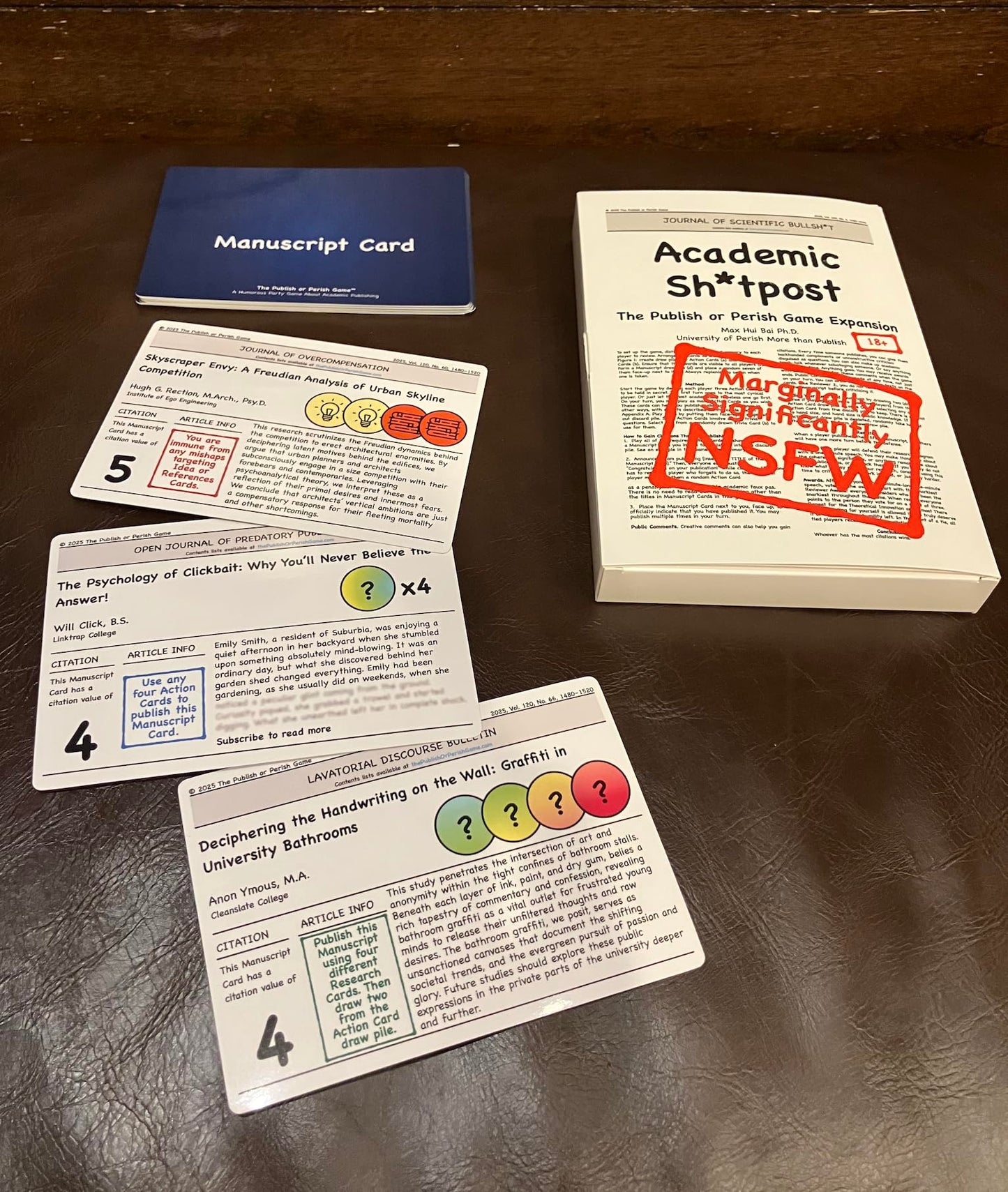 Academic Sh*tpost: A Publish or Perish Game Expansion
