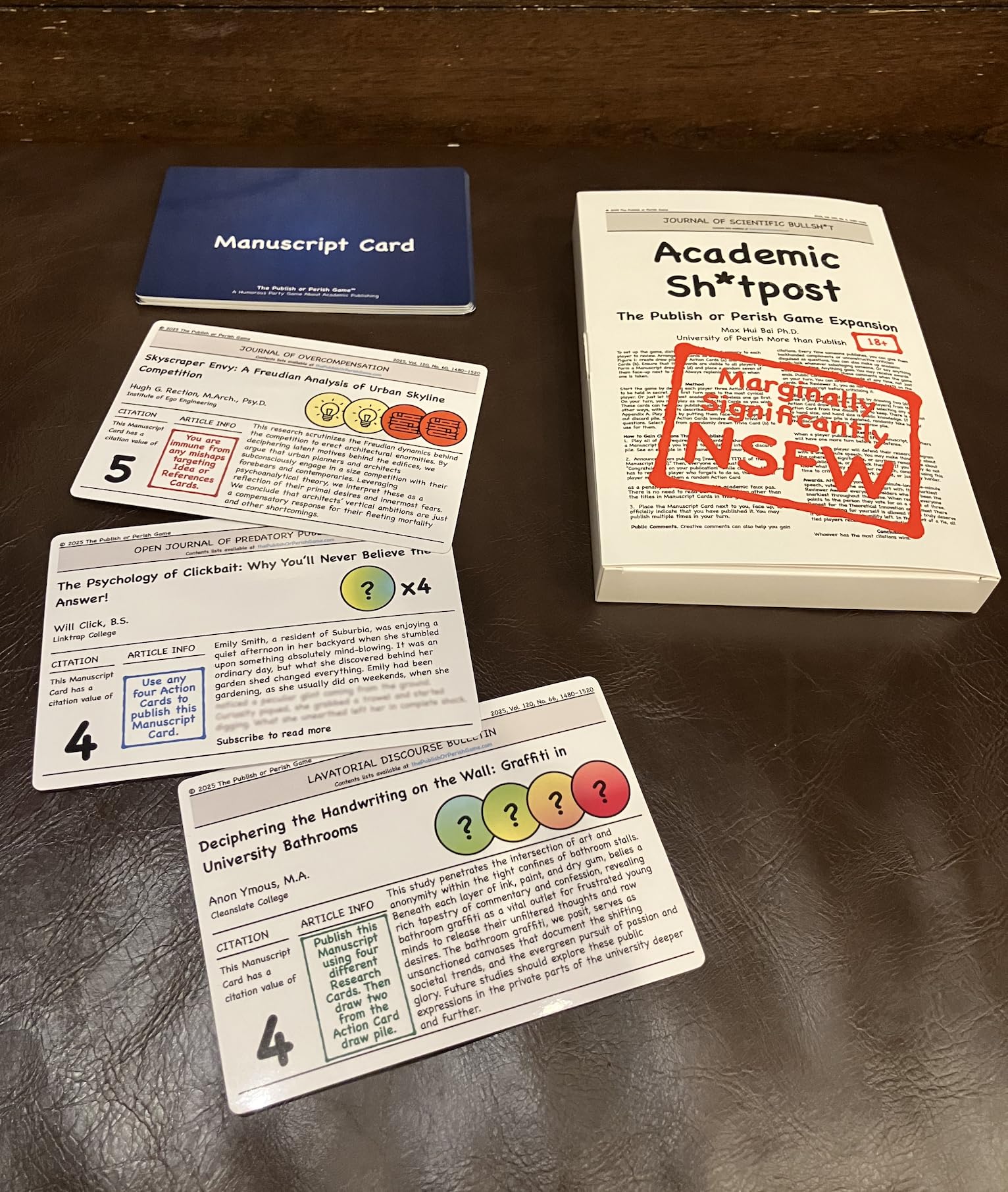 Academic Sh*tpost: A Publish or Perish Game Expansion