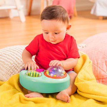 B. toys Baby Activity Station, Whirly Pop Suction Toy with Music