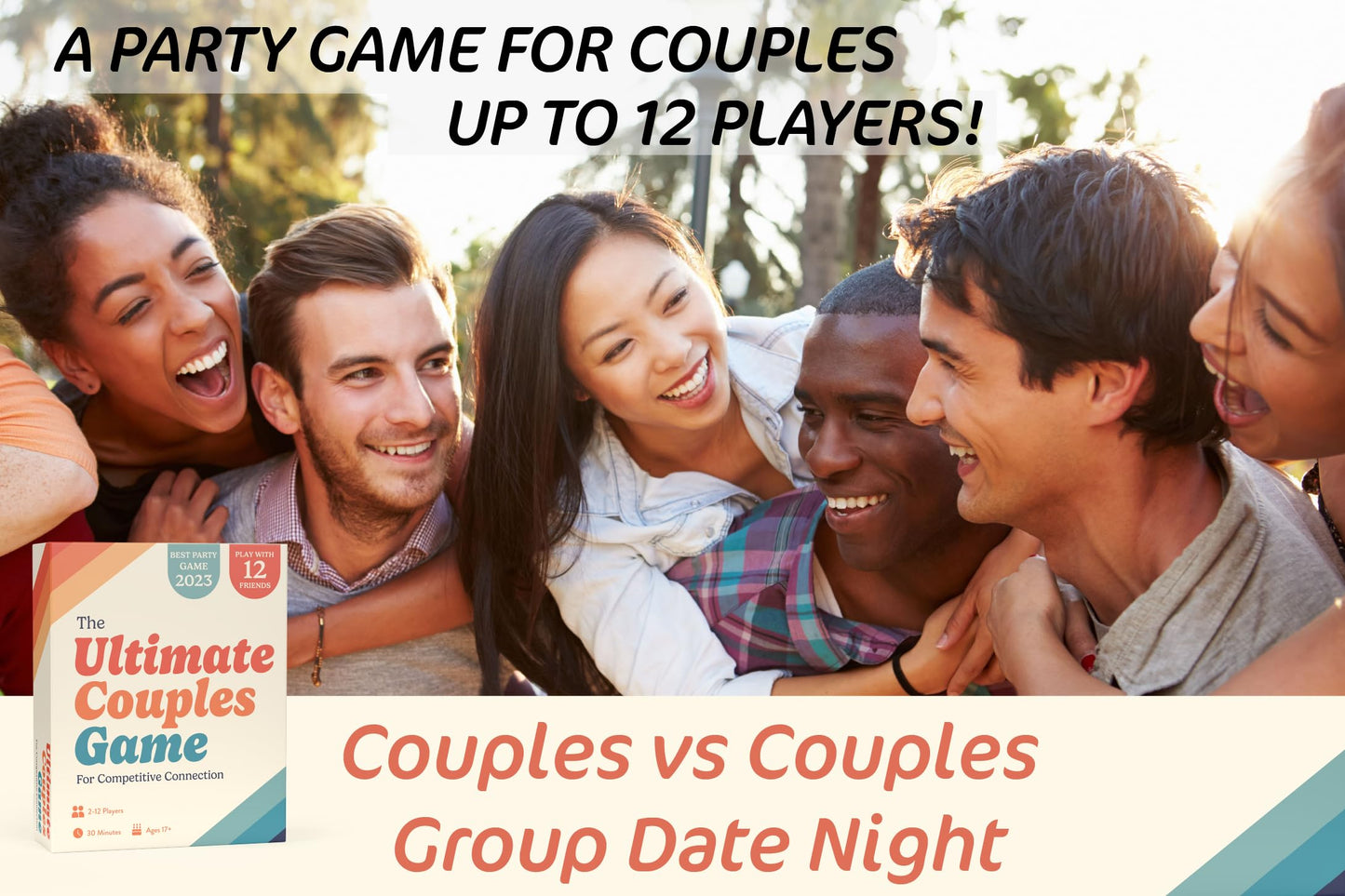 Gatwick Games Ultimate Couples Game - Fun Party Game for Adults! Guess, Match, and Draw in This Trivia, Conversation, and Relationship Card Game