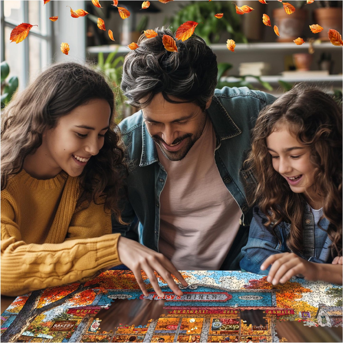 White Mountain 500 Piece Jigsaw Puzzle Retro Autumn, Patsy's Diner
