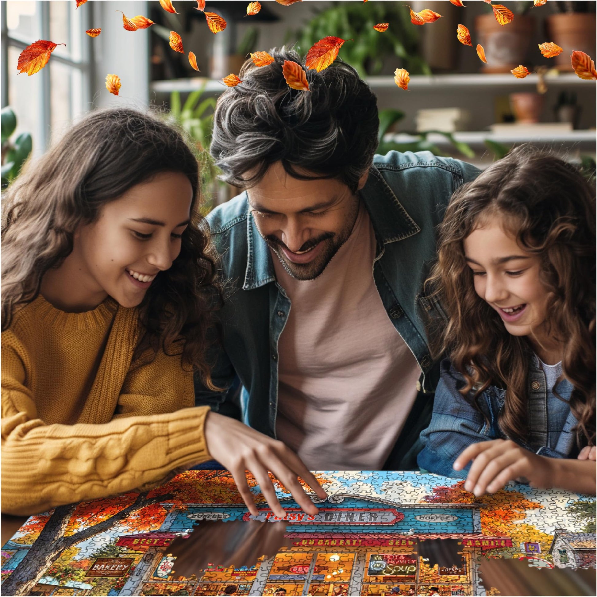 White Mountain 500 Piece Jigsaw Puzzle Retro Autumn, Patsy's Diner