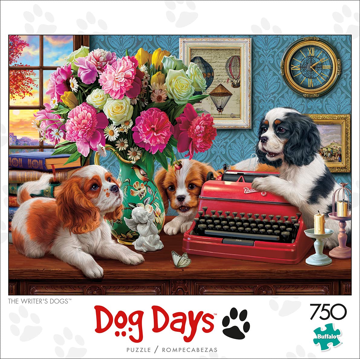 Buffalo Games - Image World - The Writer's Dogs - 750 Piece Jigsaw Puzzle for Adults - Challenging Puzzle Perfect for Game Nights - Finished Puzzle