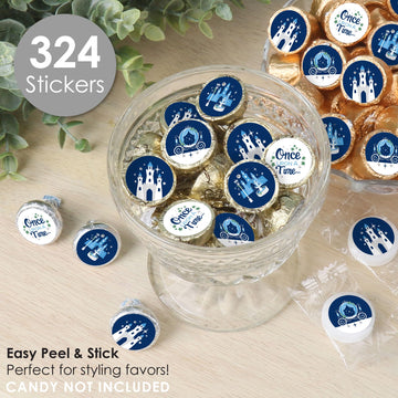 Big Dot of Happiness Fairy Tale Fantasy - Royal Prince and Princess Party Small Round Candy Stickers - Party Favor Labels - 324 Count