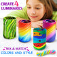 MHMYDIS Make Your Own Clay Luminaries - Arts and Crafts kit for Boys Girls and Teens Age 6 7 8 9 10 11 12 Year Old and up - Creative Clay Lantern Toys