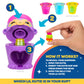 Kutie Kups - 4” Purple Water Bottle Monkey Kutie with 3 Kups Featuring 1.5” Surprise Collectible Lil Kutie Figures - Ages 5+