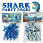 Akkeel Direct 12pcs Plastic Sharks for Drinks - Great Decor for Party Shark Theme Party, Vinyl Sharks for Lemonade & More (12)