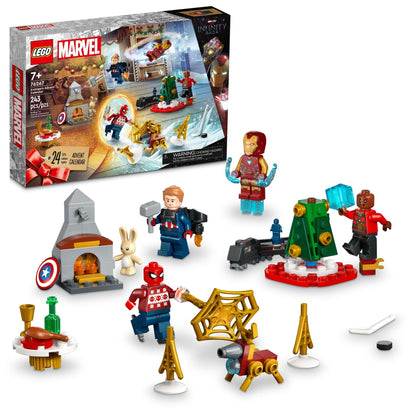 LEGO Marvel Avengers 2023 Advent Calendar 76267 Holiday Countdown Playset with Daily Collectible Surprises and 7 Super Hero Minifigures such as Doctor