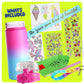 Dan&Darci Decorate Your Own Glow-in-the-Dark Water Bottle Kit for Girls - Birthday Gifts for Girl Ages 4-6 5-7 6-8 - 4 5 6 7 8 Year Old Birthday Gift