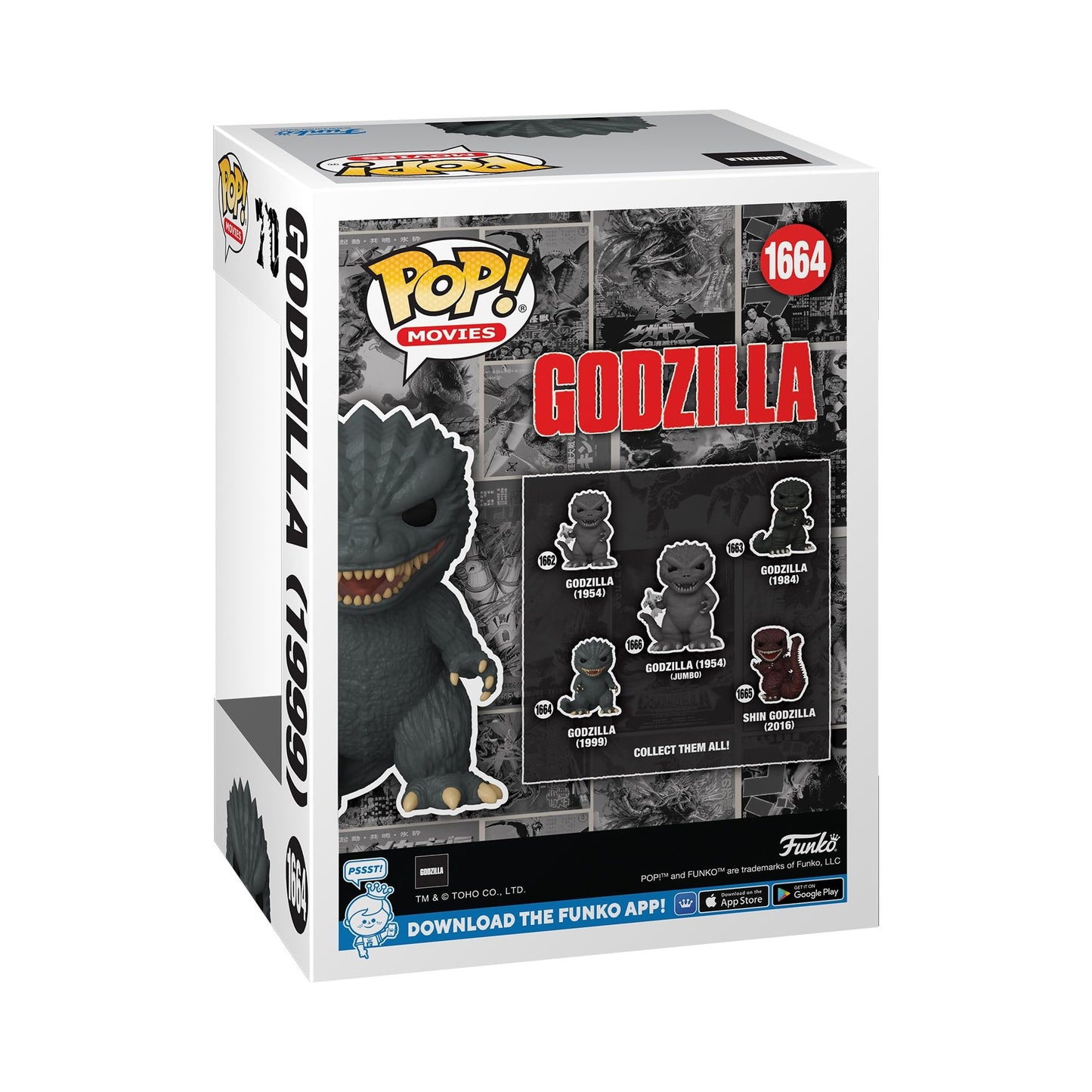 Funko POP Movies: Godzilla 70th Anniversary - Godzilla 1999 - Collectable Vinyl Figure - Gift Idea - Official Merchandise - for Kids & Adults - Movies
